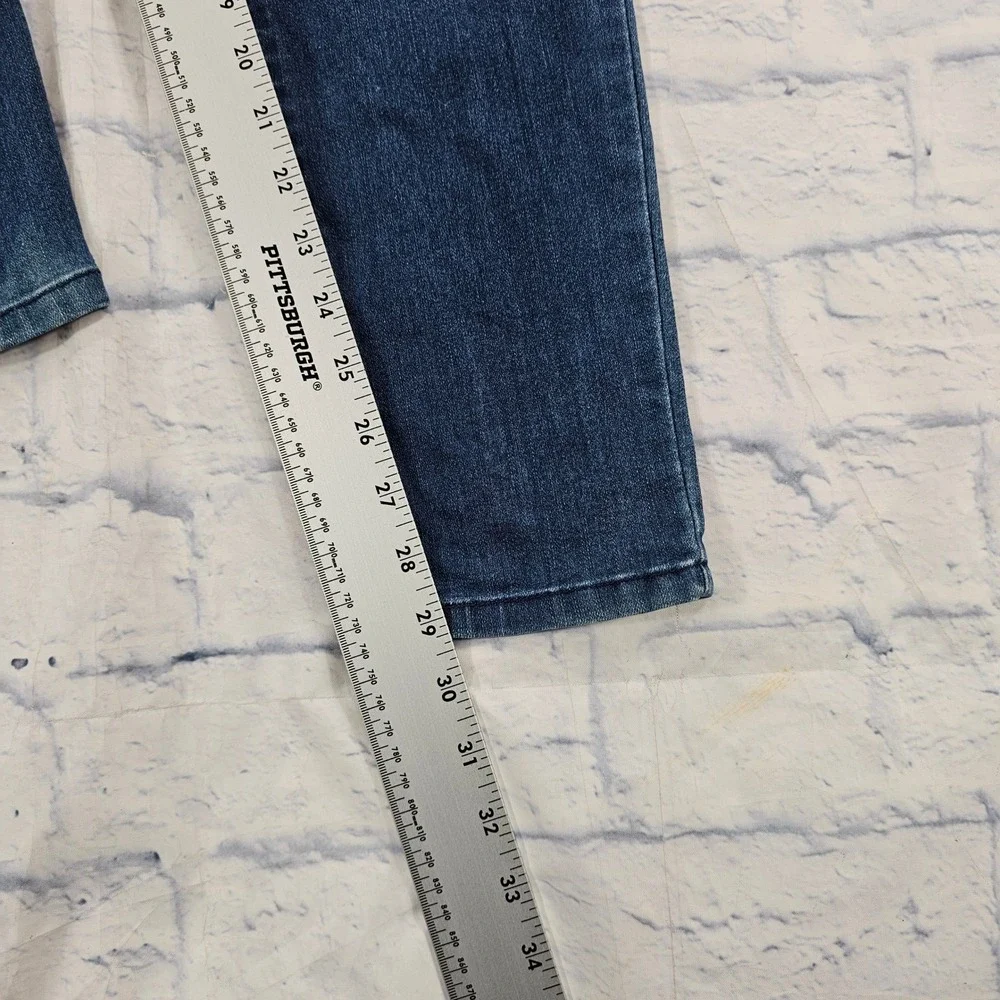 Democracy Jeans Womens 8 Blue Ab Solution Booty Lift Jegging Dark Wash Stretch